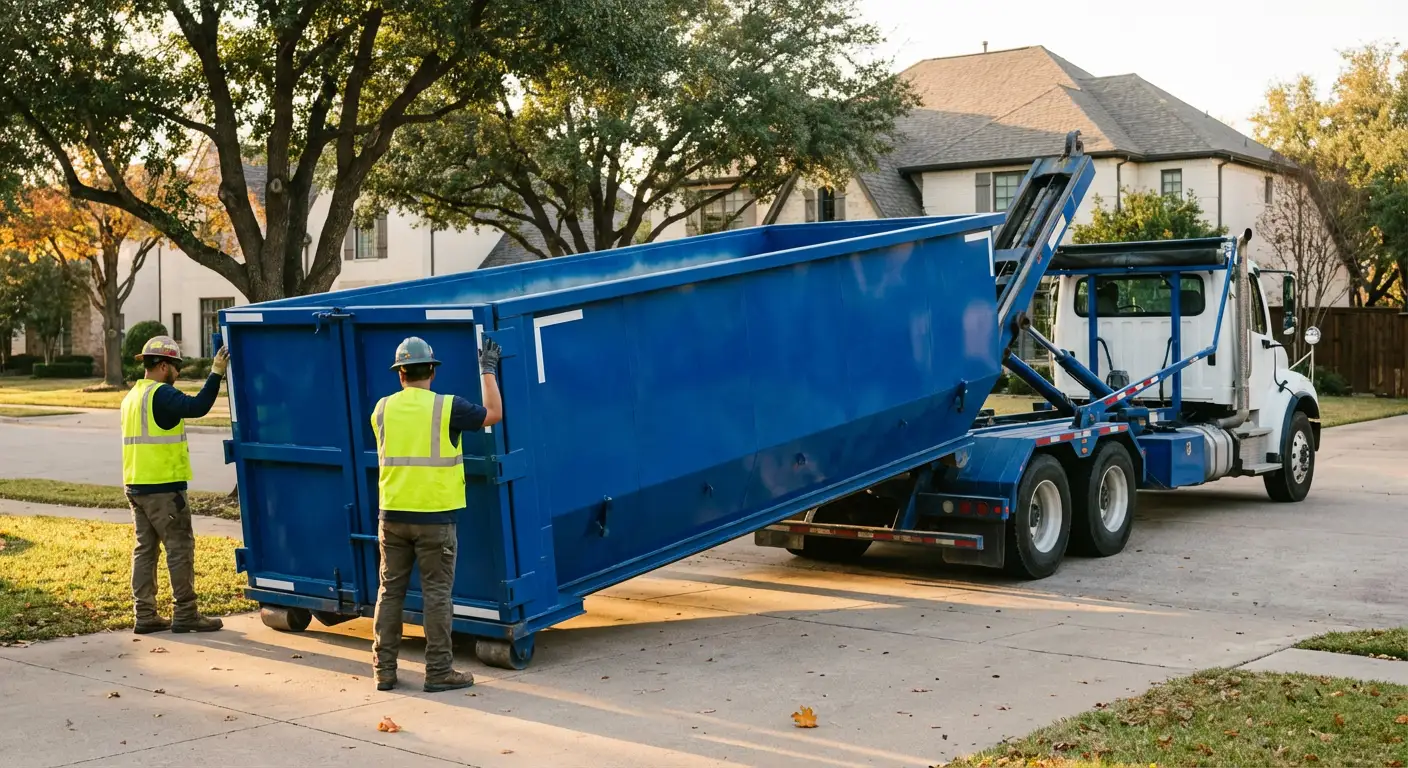 Roll-off dumpster rental service in Belton