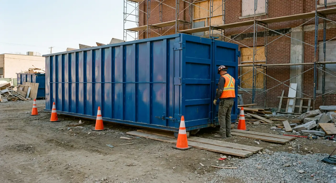 Safety inspection of dumpster placement site in Belton, TX