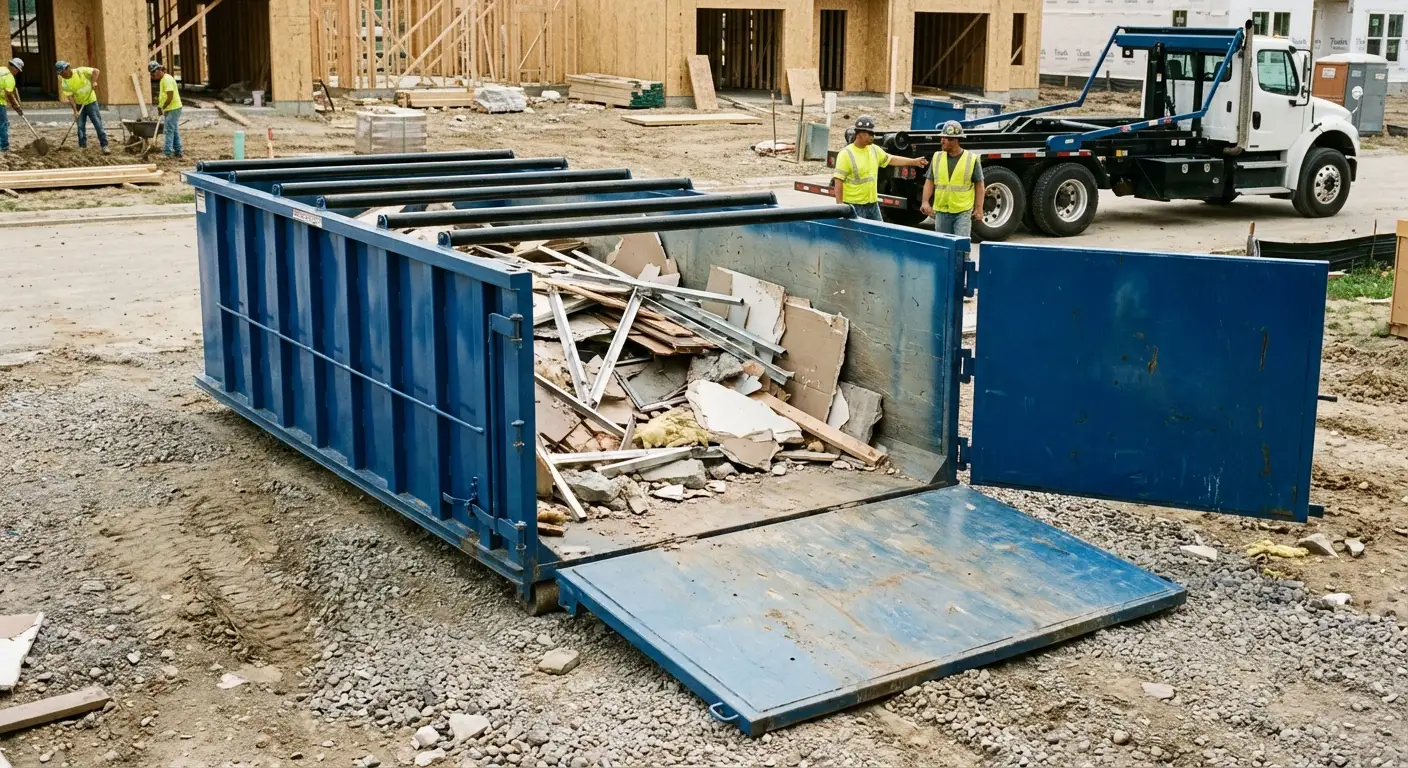 Dumpster with walk-in loading door in Belton, TX