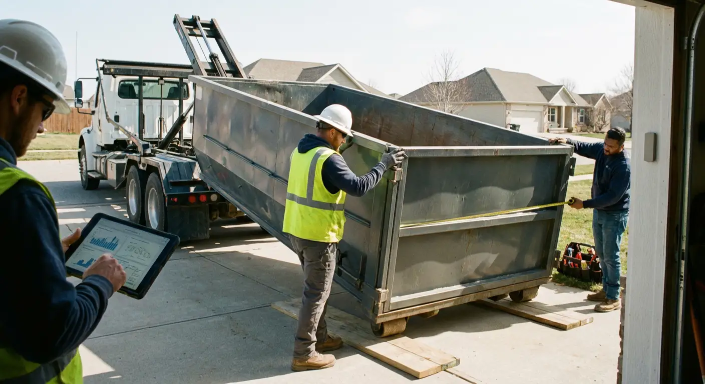 Roll-off dumpster dimensions and capacity guide in Belton, TX