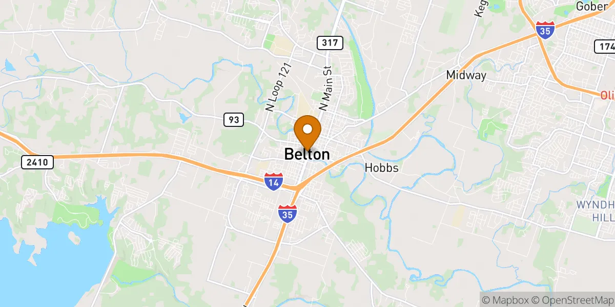 neighborhood map in Belton, TX