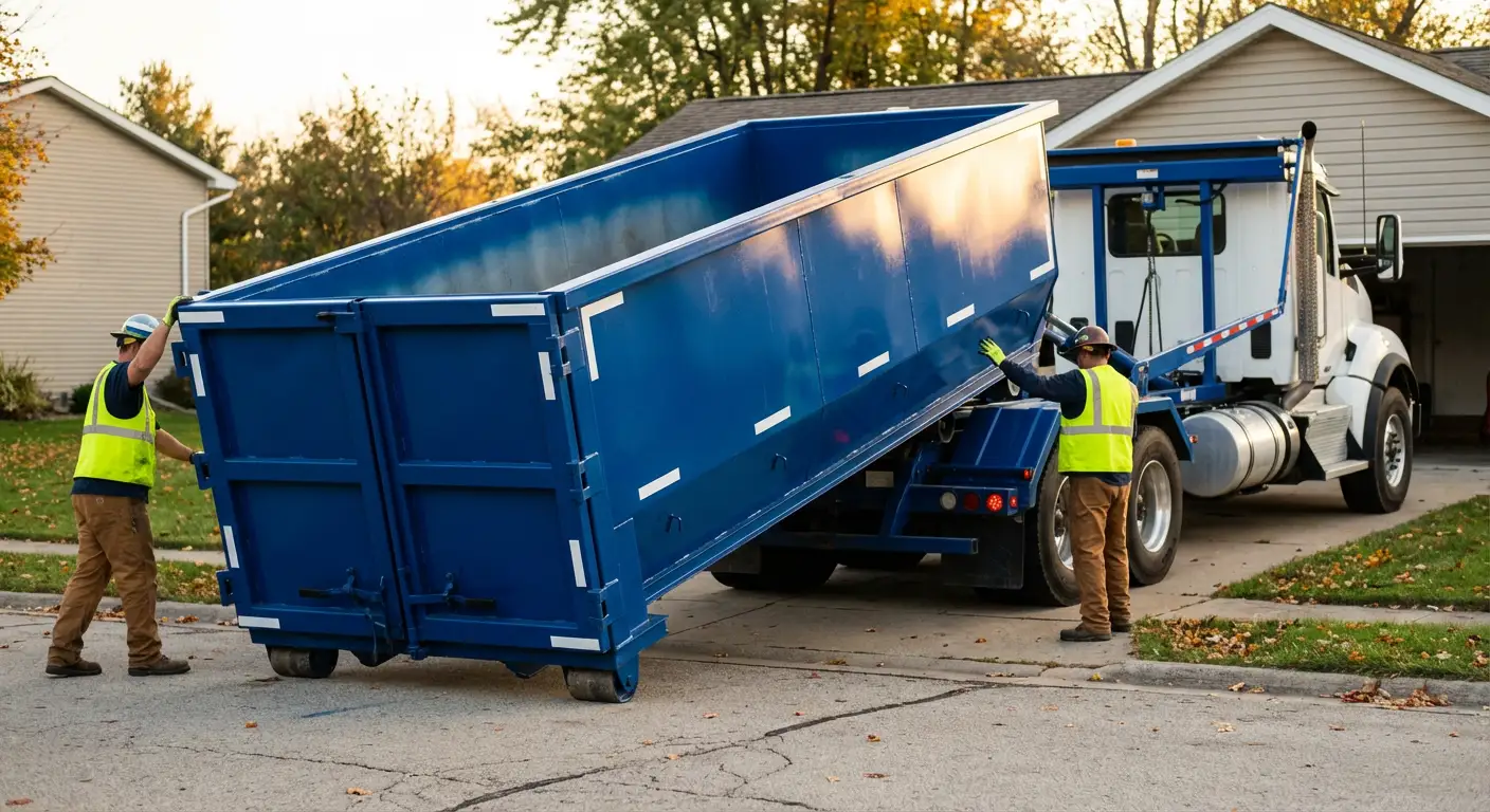 Roll-off dumpster delivery truck in Belton, TX